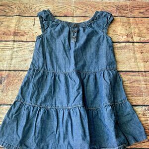 Cherokee Girl’s Blue Denim Jean Dress Kid’s Toddler Size 2T